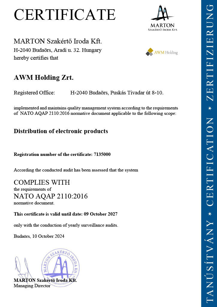 NATO AQAP certification NATO AQAP certification